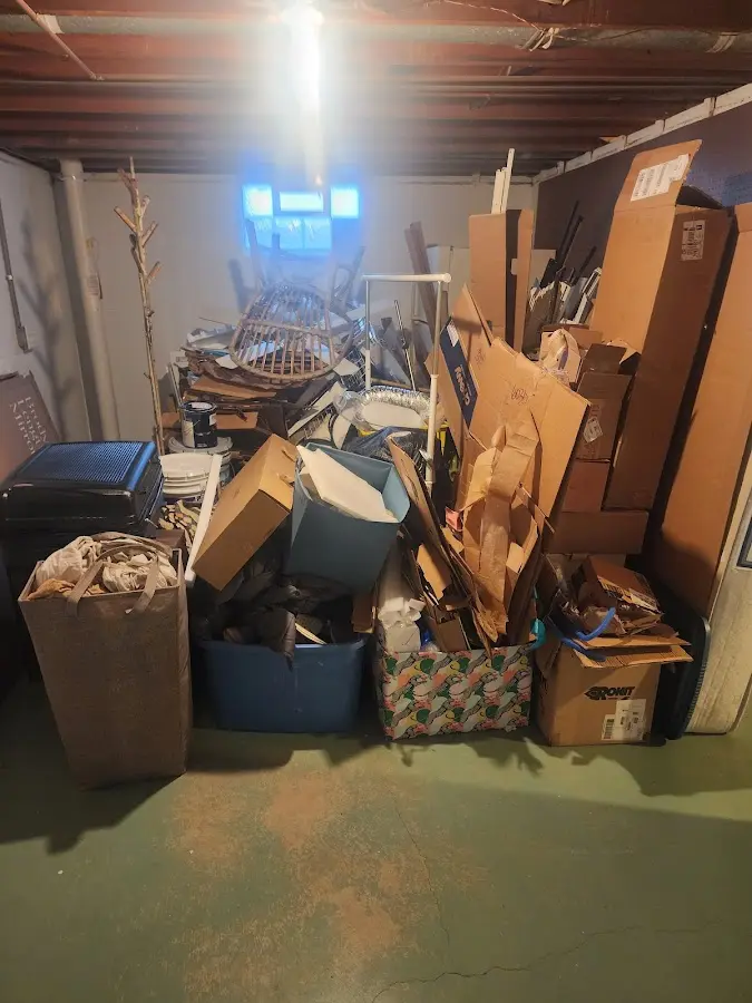 Roll-off dumpster container at job site for Construction Dumpster Rental in Cynthiana